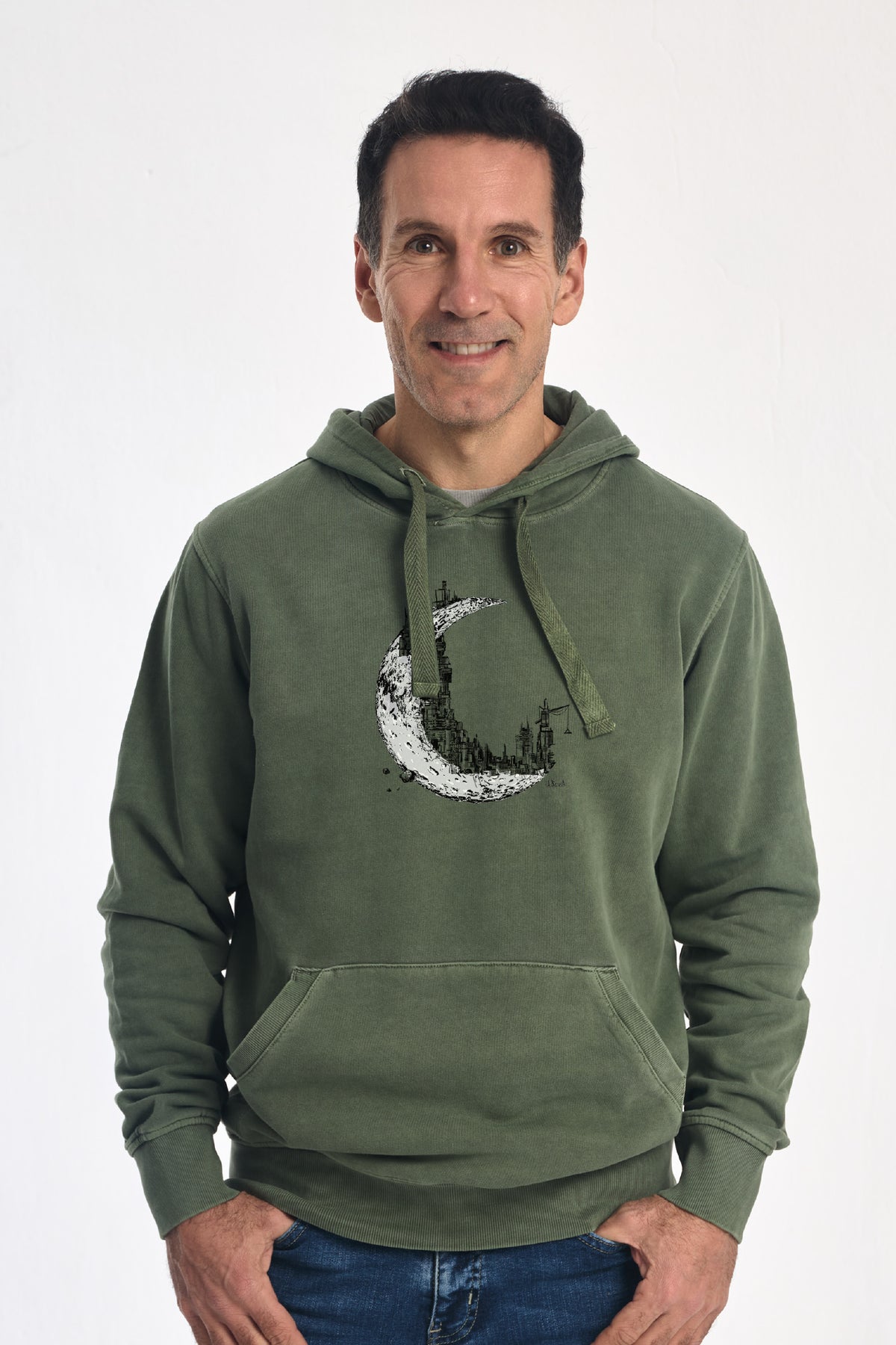 CITY MOON Jer. Capucha Verde Fresno de La Nansa para hombre