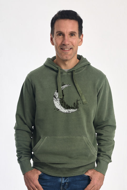 CITY MOON Jer. Capucha Verde Fresno de La Nansa para hombre