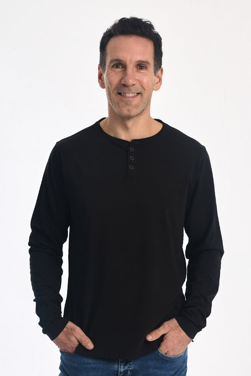HENLLEY - Liso Cam. Henlley Negro de La Nansa para hombre