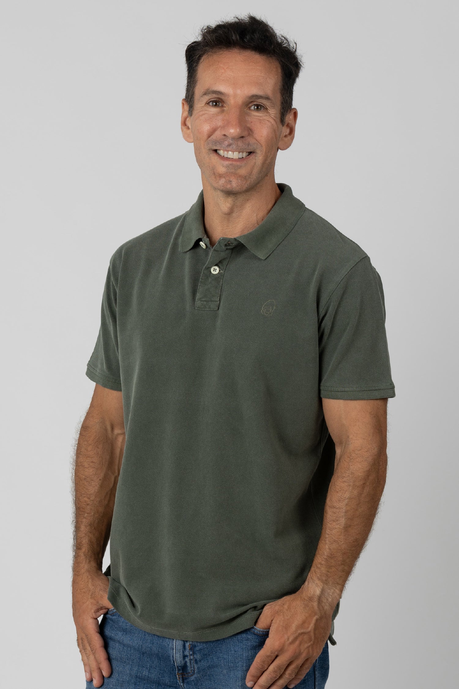 FUJI Polo M/C P/L Verde Fresno