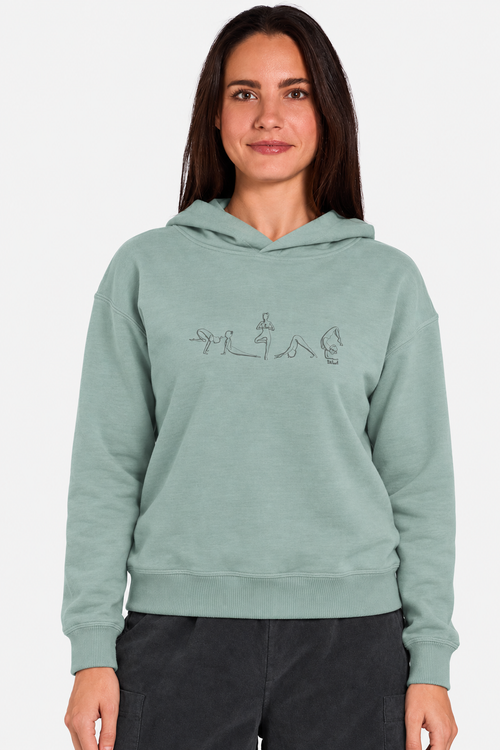 YOGUIS Jer. Cap. Aran Verde Hielo Pig. de La Nansa para mujer