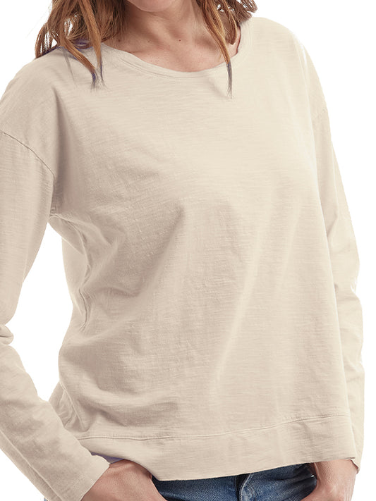 RIALP M/L Liso Mujer Ecru