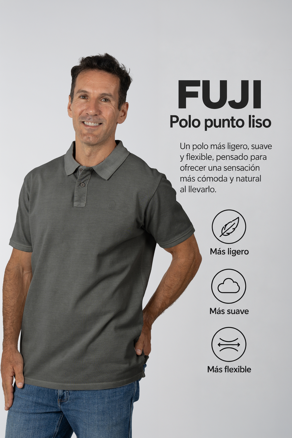 FUJI Pol M/CP/L Gris Mitjà Pig.