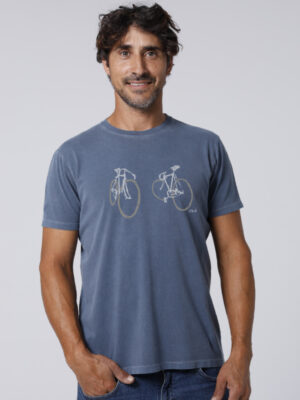 TWO BIKES M/C Blau Nit Pig.