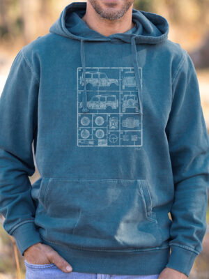 PLASTIC CAR Jer. Cap. Azul Egeo Pig..